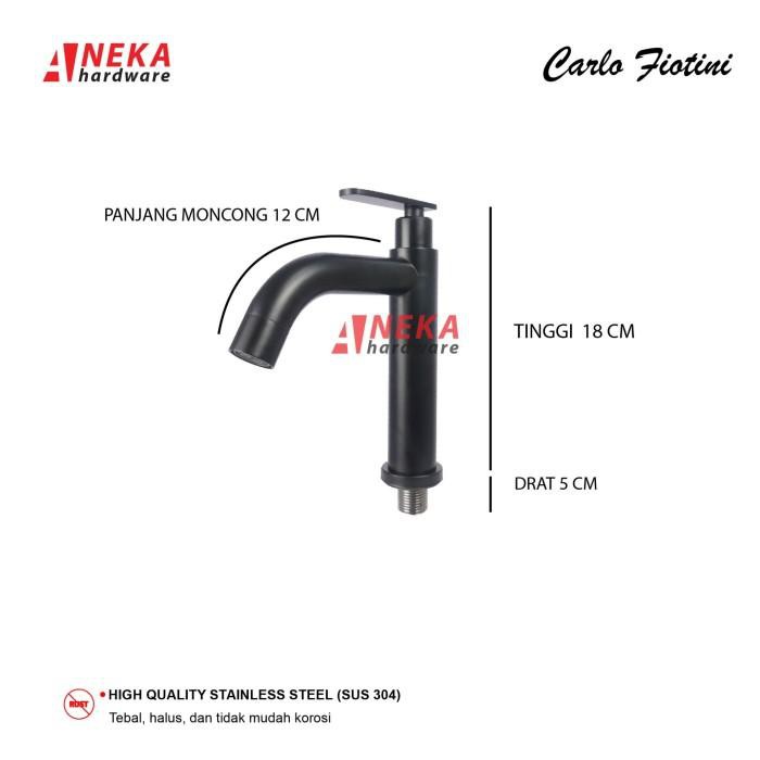 Kran Wastafel Lengkung Sus304 Carlo Fiotini