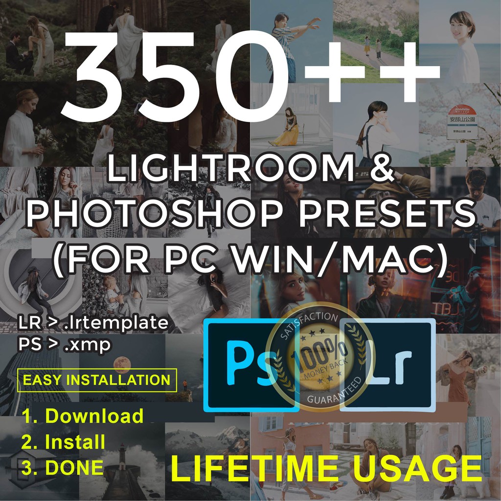 2021 (360 in 1 Preset for Windows/MAC) Adobe Lightroom Preset Bundle Package (Lifetime Usage)