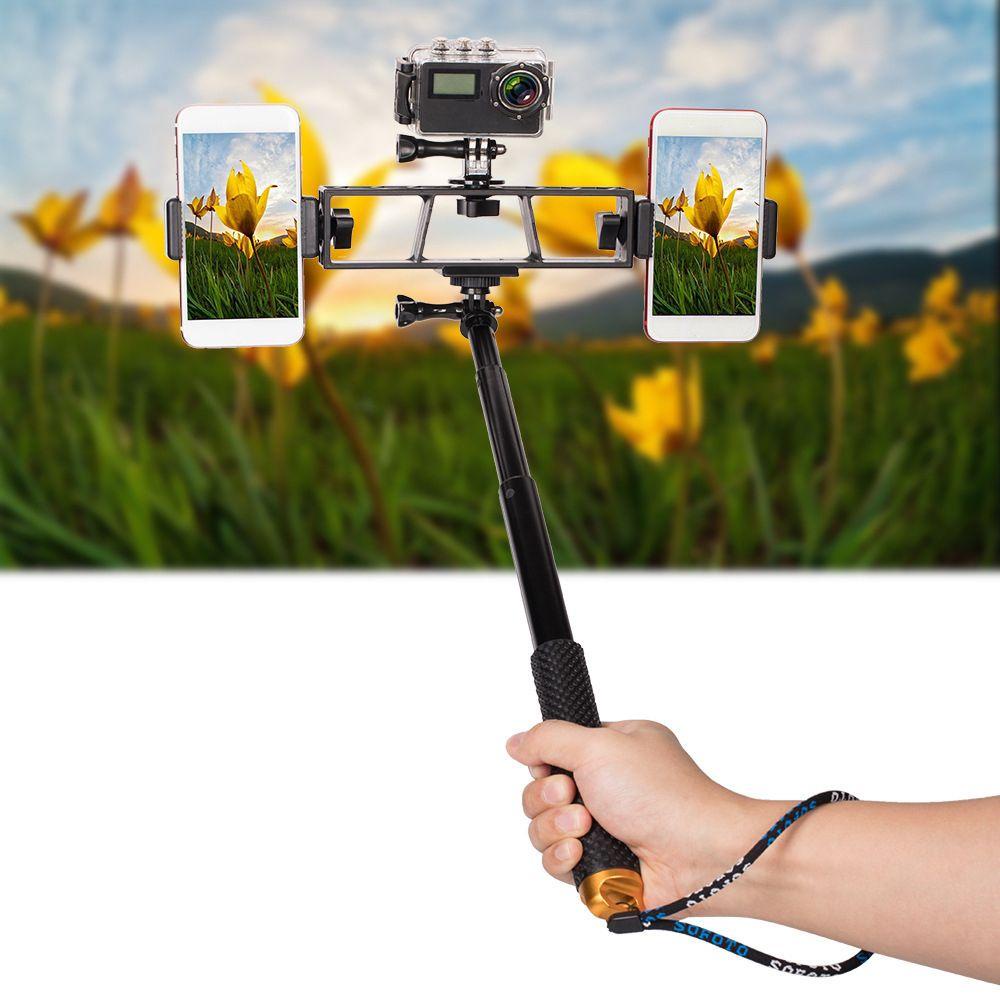 R-FLOWER Stand Multi Kamera 3in1 Vlogging Tempat Siaran Langsung