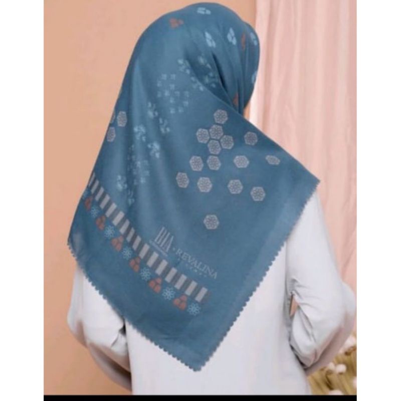 BIA x Revalina S Temat-Elva Aqua scarf-Edisi yunani