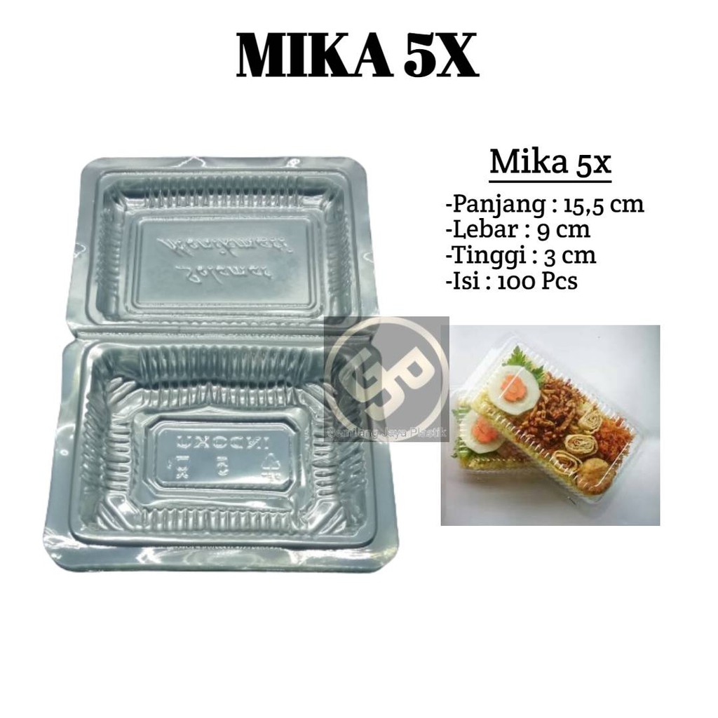 Jual Mika Kue Ukuran 5xmika Makananmika Jajan Pasar Mika Bening 