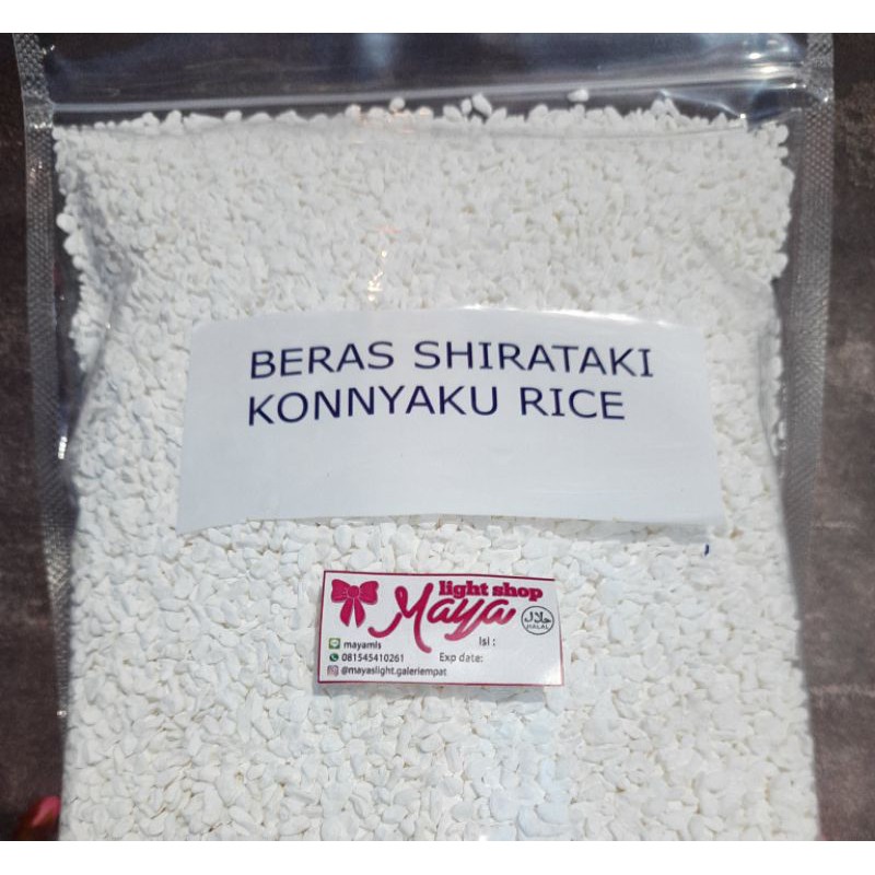 Beras Shirataki rice 100gr menu diet sehat rendah kalori konnyaku rice diet karbo debm mirip beras jepang