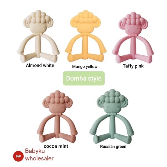 Mainan gigi bayi silikon / Baby teether silicone / Gigitan bayi