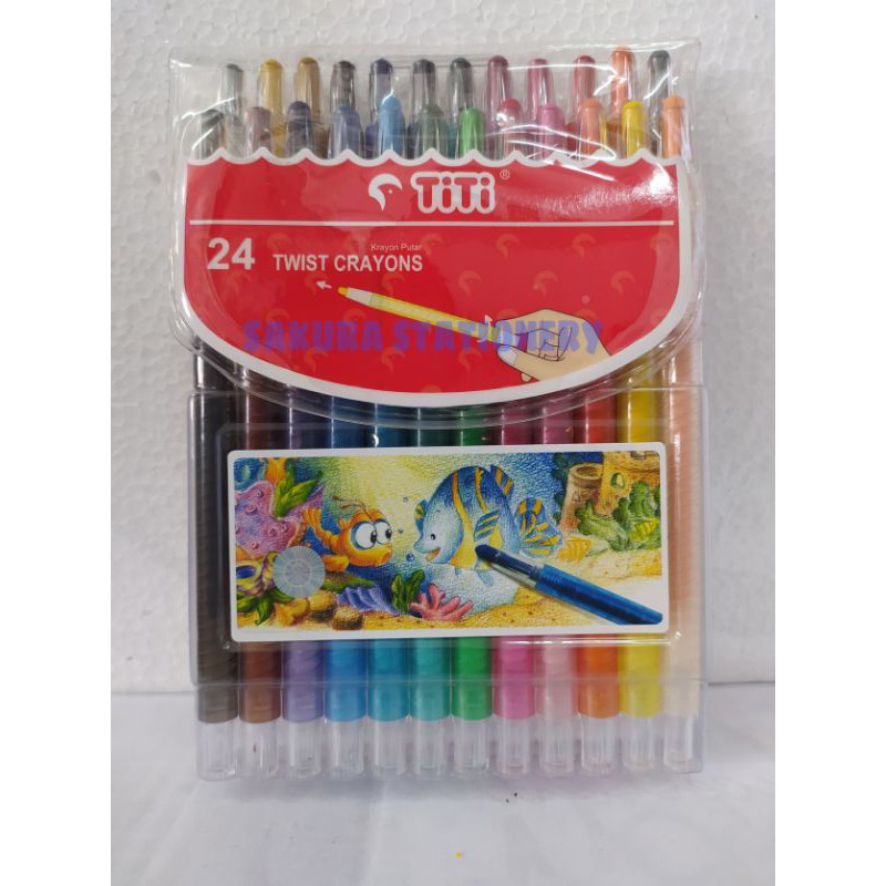 

Krayon TiTi Putar 24 Warna Panjang