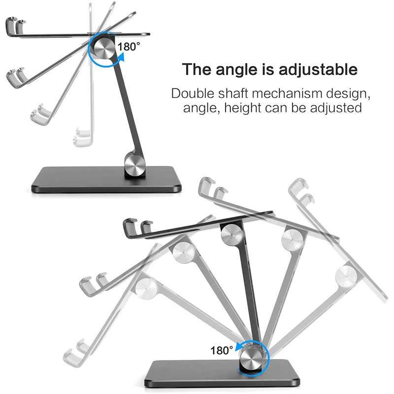 Dudukan Stand Holder Tablet 4-10 Inch Adjustable Alumunium Alloy