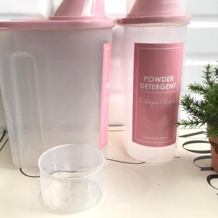 DISKON BESAR-BESARAN BOTOL TOPLES REFIL LAUNDRY SERBAGUNA PINK SHABBY FREE LABEL STIKER