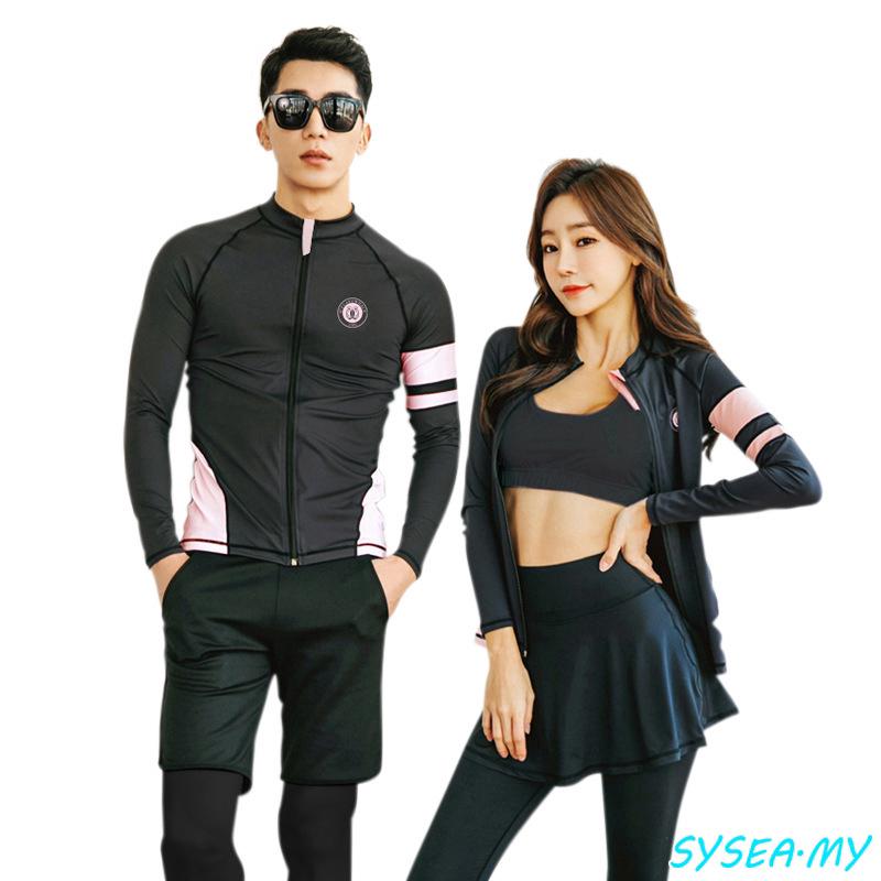 Baju Renang Pria Wanita Lengan Panjang Warna Hitam untuk Baju Renang Pria Wanita Lengan Panjang Warna Hitam untuk