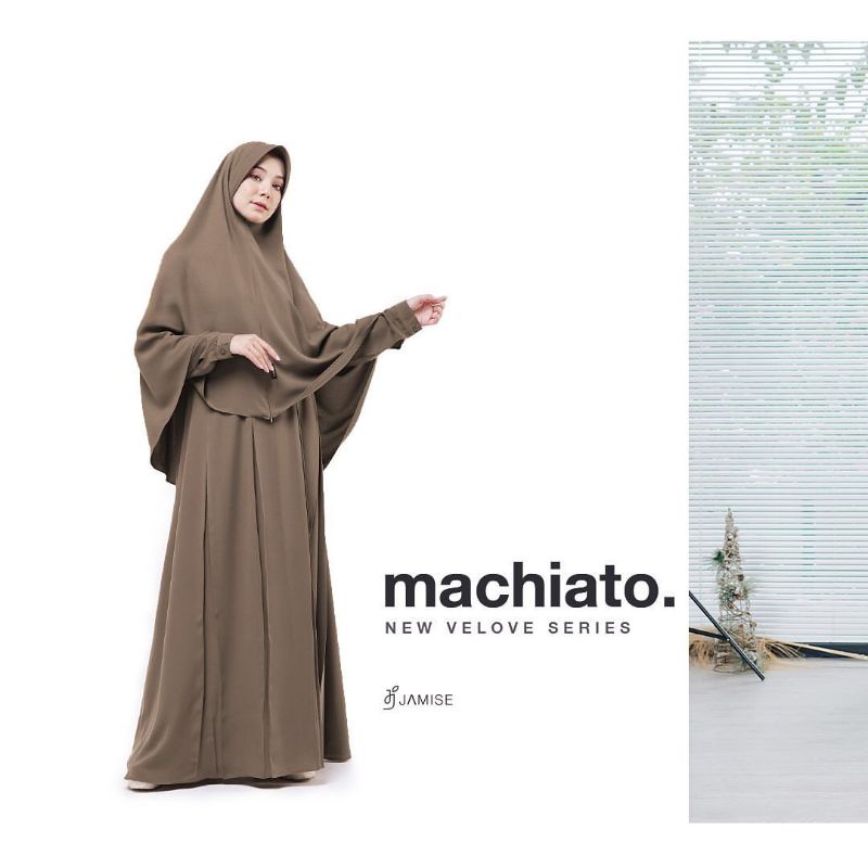New Velove series - Machiato | jamise Syari Sukabumi - Faezia Official Shop | Gamis Khimar Syari | D