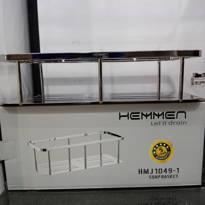 Hemmen Rak Kamar Mandi HMJ 1049-1 SUS 304 SIngle Shelf Shelf