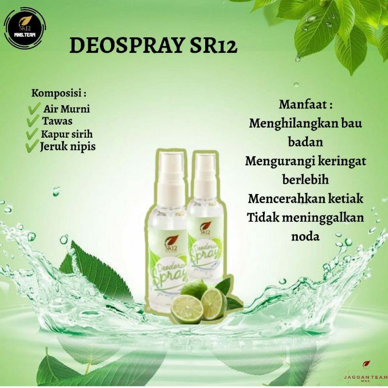 Jual deodorant spray deodorant spray sr12 Anti bau badan Shopee Indonesia