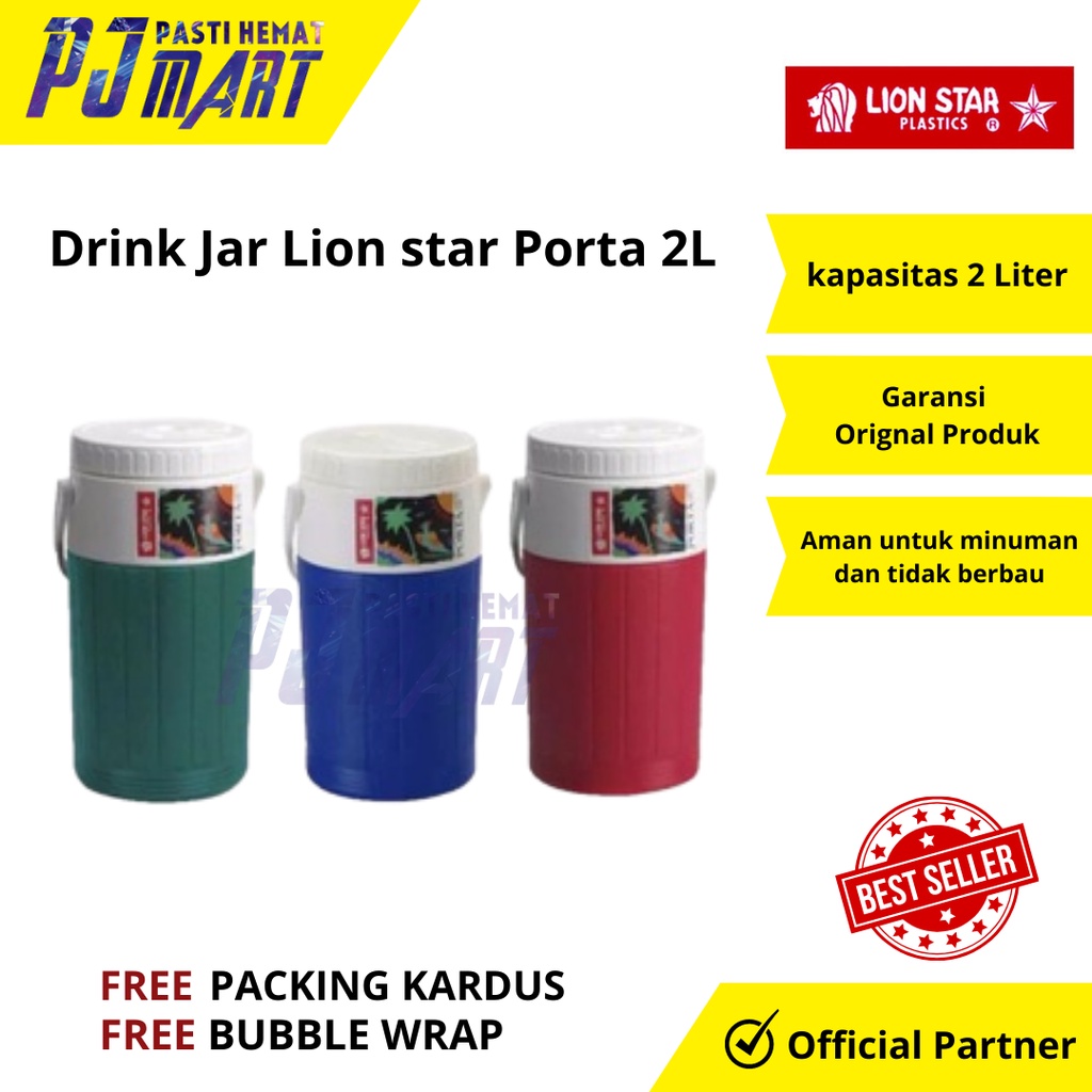DRINK JAR PORTA LION STAR 2LITER | DRINK JAR PORTA |TERMOS LION STAR 2LITER | DRINK JAR PANAS DINGIN