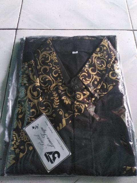 Koko Batik Fashion Muslim Kombinasi C07 Al Haramain Hijau S/m/l/xxl Dewasa