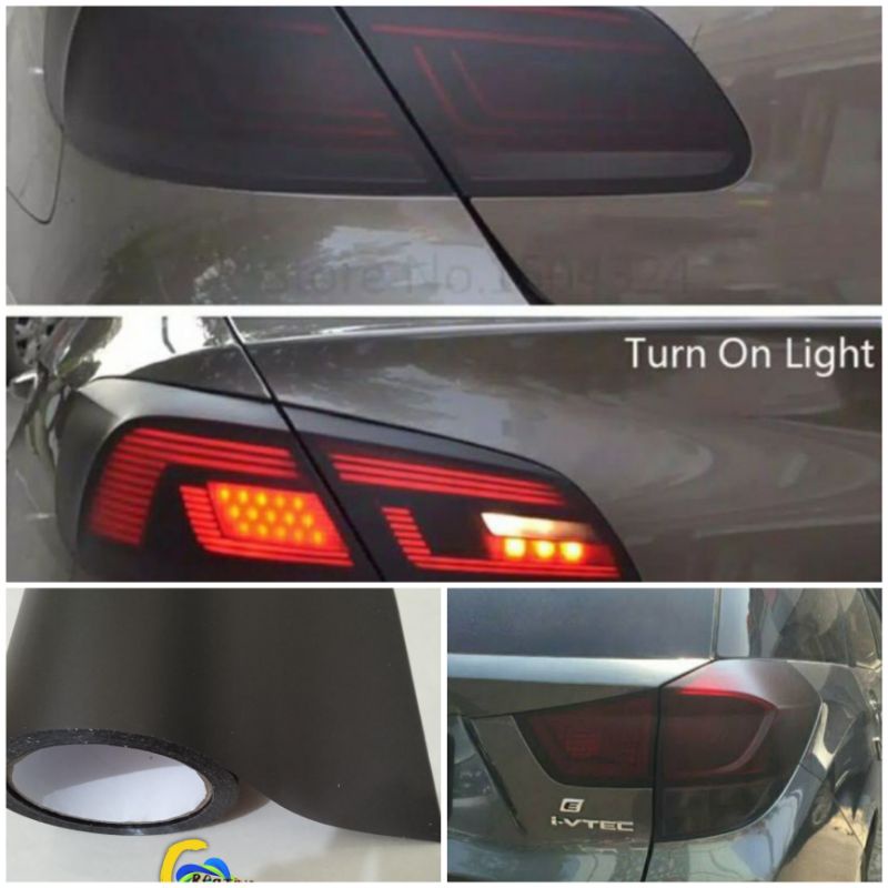 STICKER SKOTLET HITAM HYBRID UNTUK LAMPU