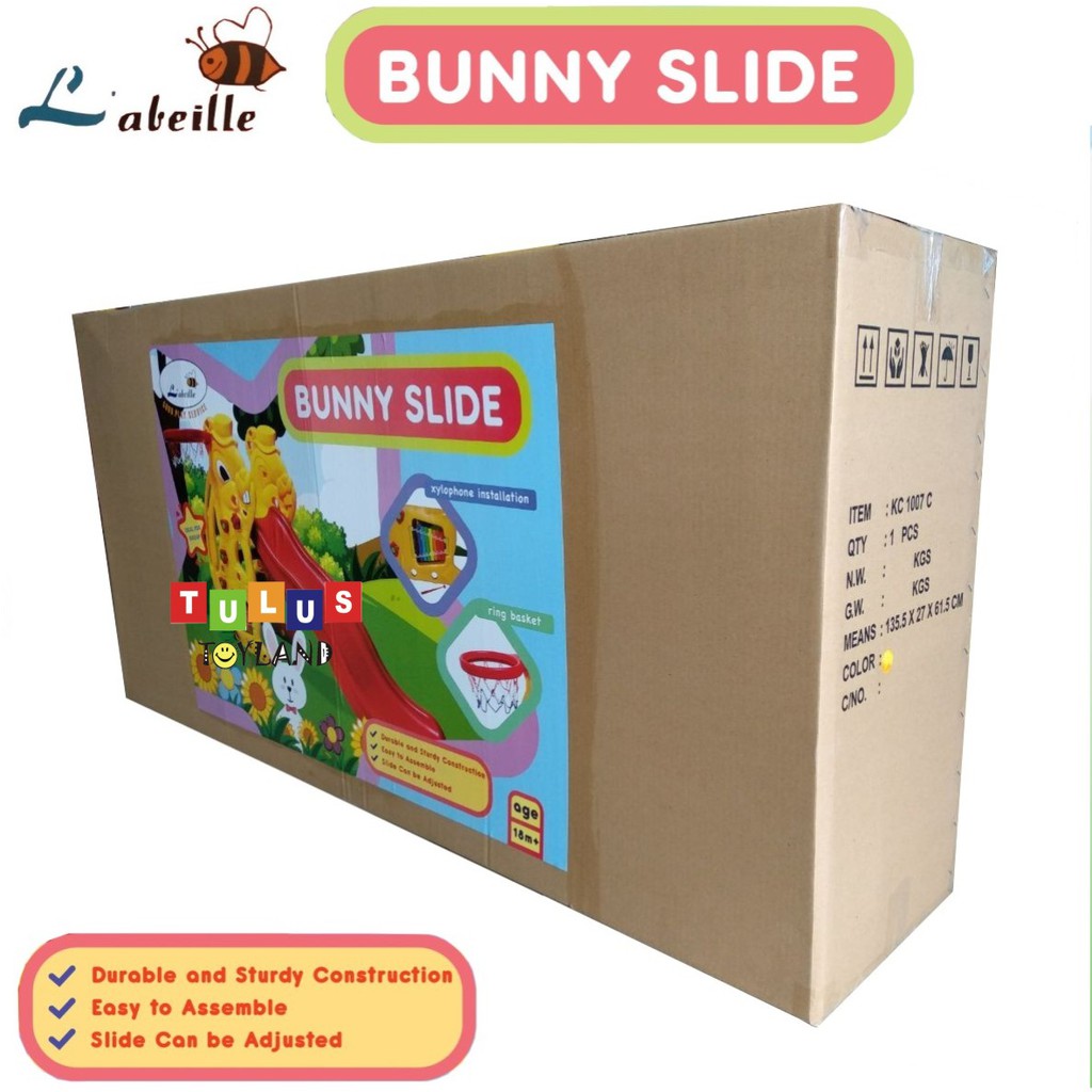 Perosotan Labeille Bunny Slide n Basketball Mainan Perosotan Anak Rabbit Slide Murah