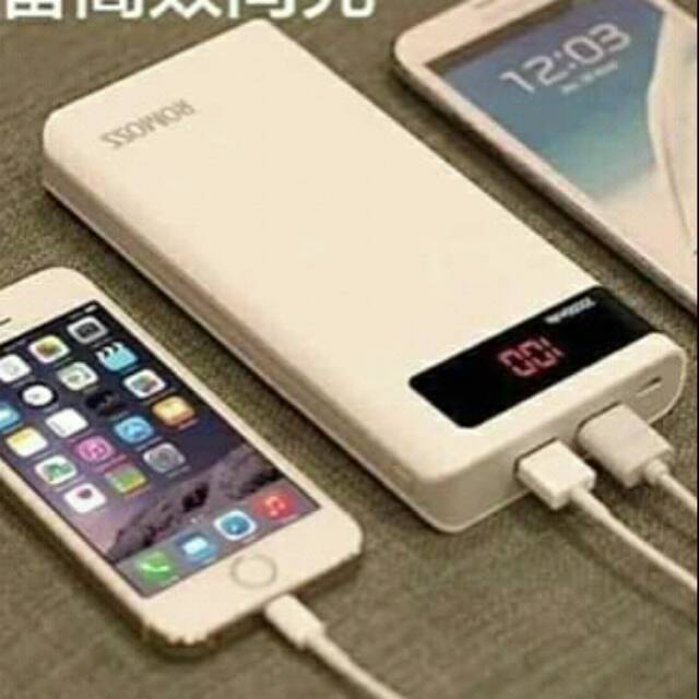 Powerbank 20000mah fastcharging led flashlight 2 output 2