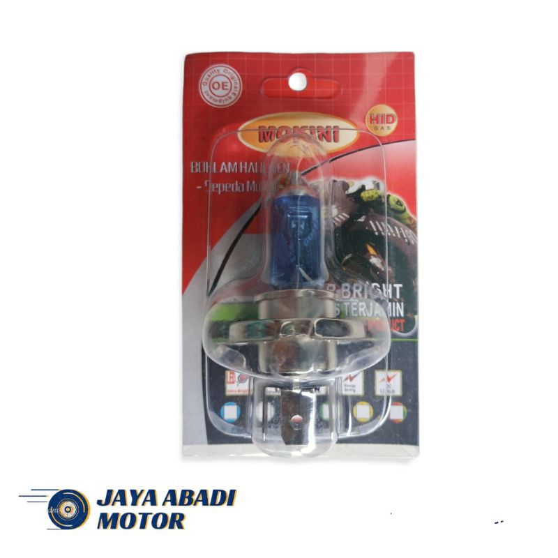 BOHLAM HALOGEN H4/LAMPU HALOGEN H4/LAMPU MOBIL H4/LAMPU MOTOR H4/ICE COOL BLUE 35/35 W MAKONI