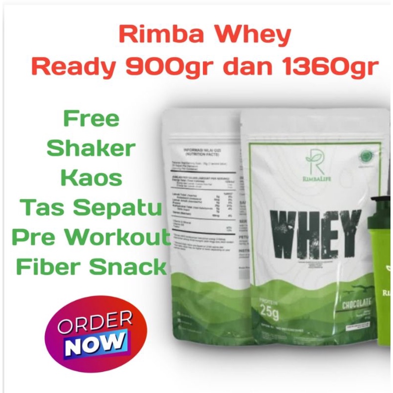 Rimbalife - RimbaWhey Whey Protein Free Shaker Rimba Whey 900 gram 2lbs 1360 gram 3lbs