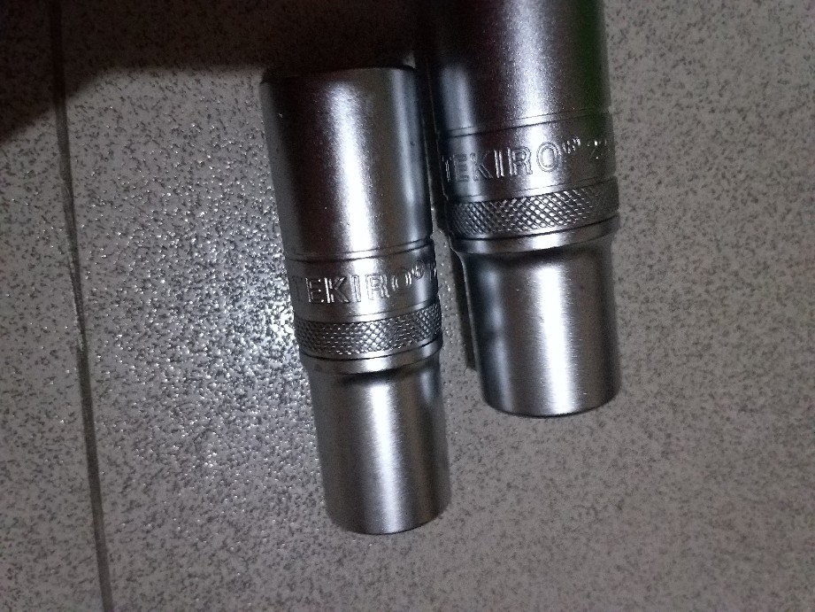 Mata Sock Socket Deep Wall Tekiro 1/2 Dr 6 / 12 Pt Ukuran 18 - 19 Mm Sok Shock Kunci Set 10 21 24