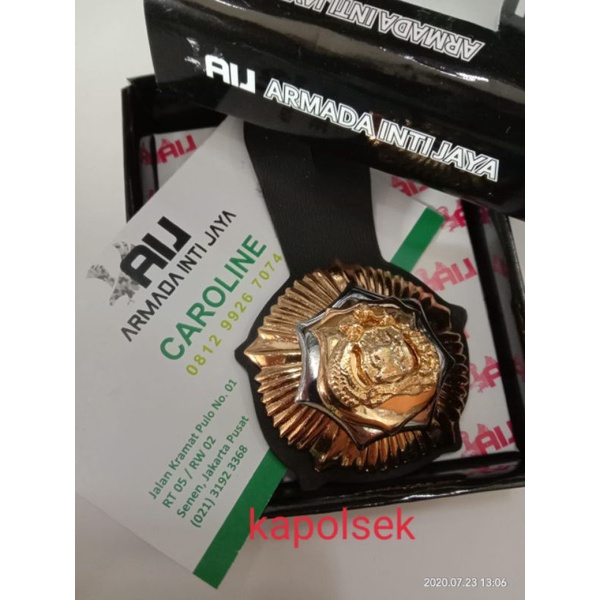 Tanda jabatan exxlusive kilap KAPOLSEK | jengkol KAPOLSEK exclusive kilap lux | Tanda jabatan  bagus