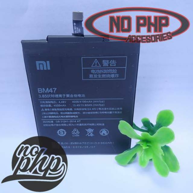 BATRE BATERAI BATTERY XIAOMI REDMI 4X / 3S / 3 / 3 PRO ORIGINAL BATTERY BM47