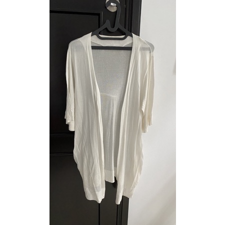 kardigan putih panjang/white long cardigan