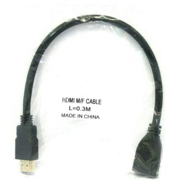 [COD] SAMBUNGAN KABEL HDMII EXTENSION EXTENXION MALE TO FEMALE 30CM UNTUK ANYCAST DONGLE