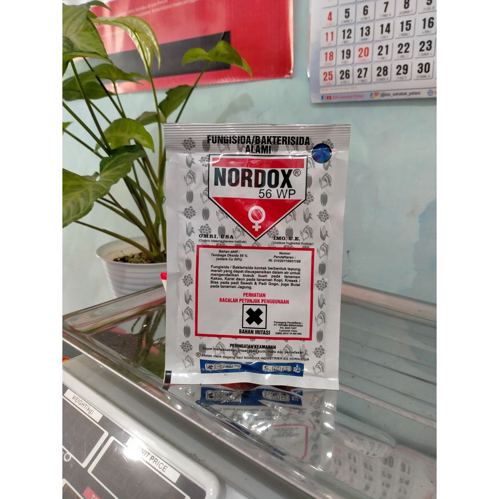 NORDOX 56WP ISI 100 GRAM FUNGISIDA PESTISIDA BAKTERISIDA
