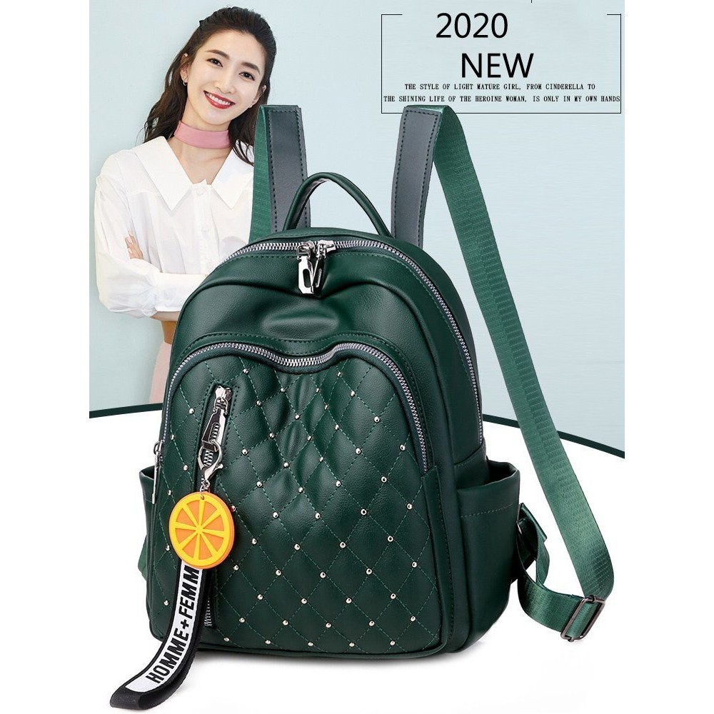 TAS RANSEL GREEN WANITA BATAM 6474