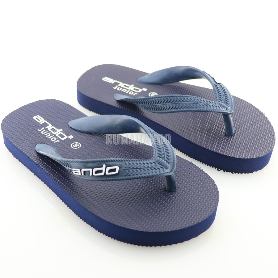 Ando Hawaii Basic Navi - Sandal Jepit Anak Besar Ando Surabaya