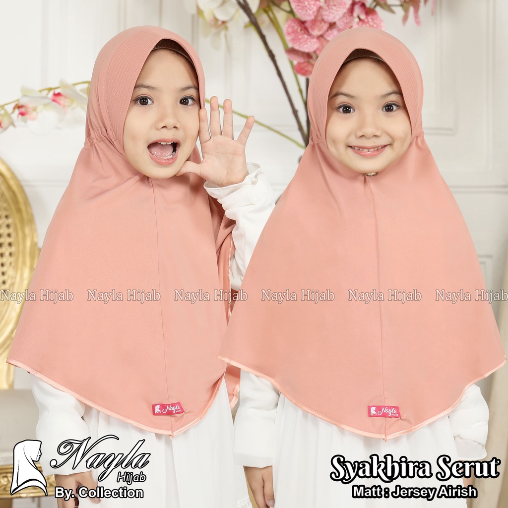 Kerudung Instan Anak Syakhira Serut By Nayla Hijab Jilbab Anak Jersey Airis Termurah Nayla Hija'b