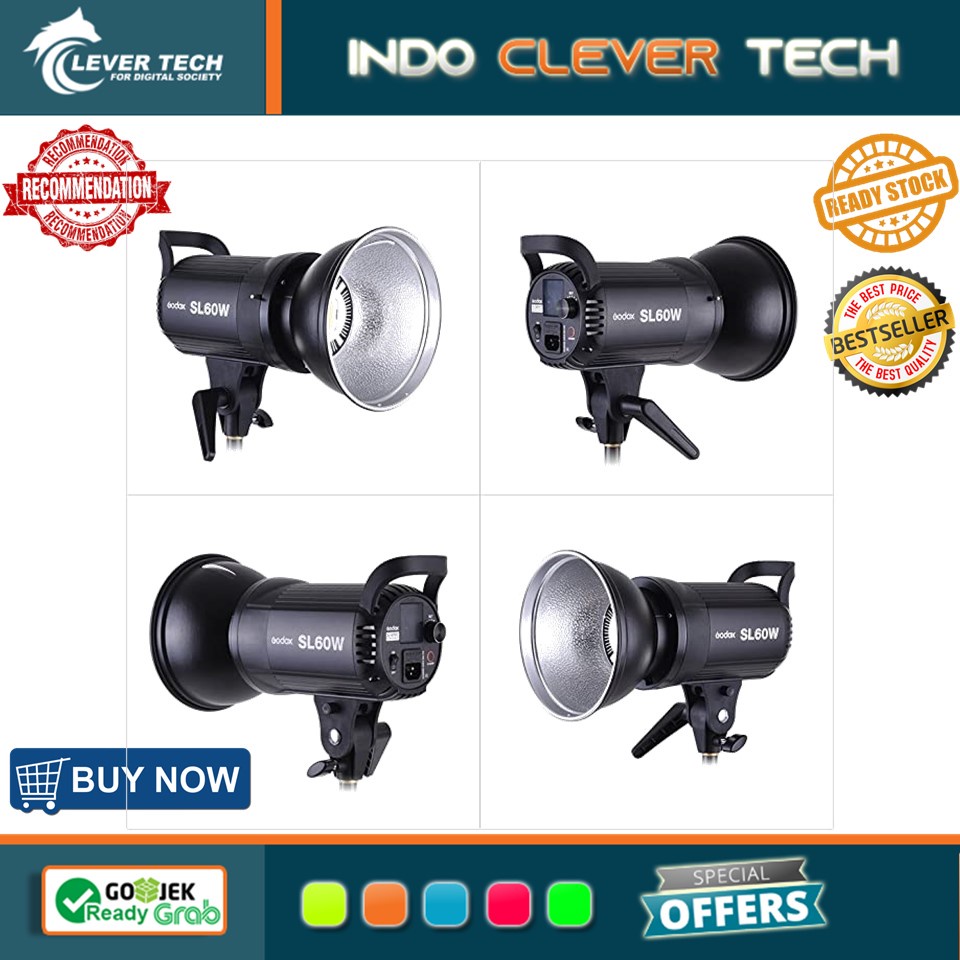 Godox SL60W SL-60W LED Video Light (Daylight-Balanced) - RESMI