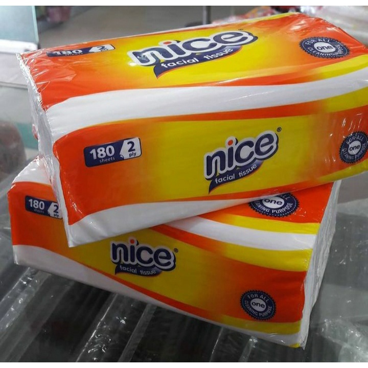 Nice Facial Tissue 180's (2ply) / Tisu Wajah / Nice Tisu Murah