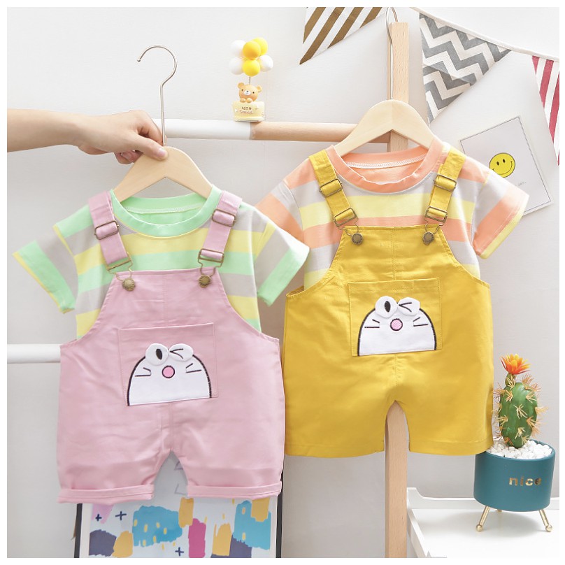 babyfit overall  PUDDING baju setelan anak  cewek cowok 