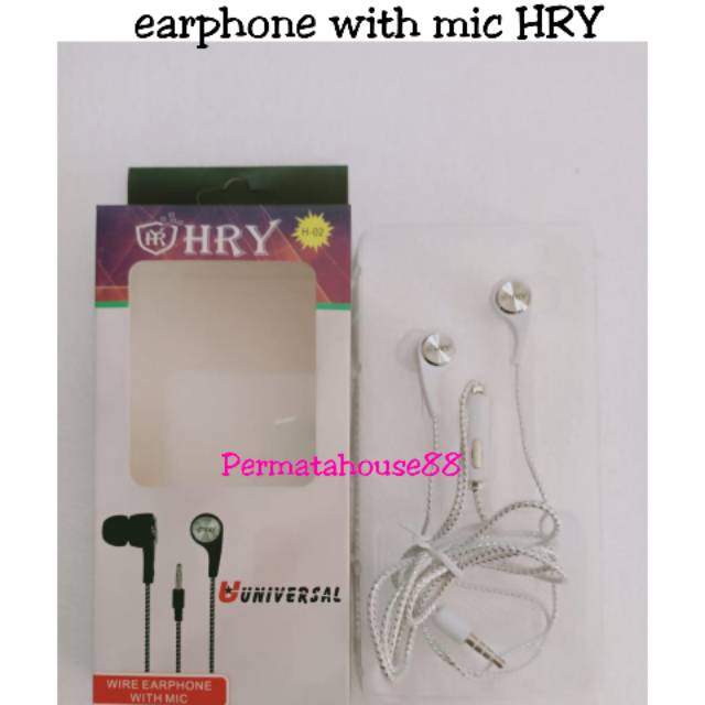 Headphones Earphone Headset Super Bass Mic HRY 02