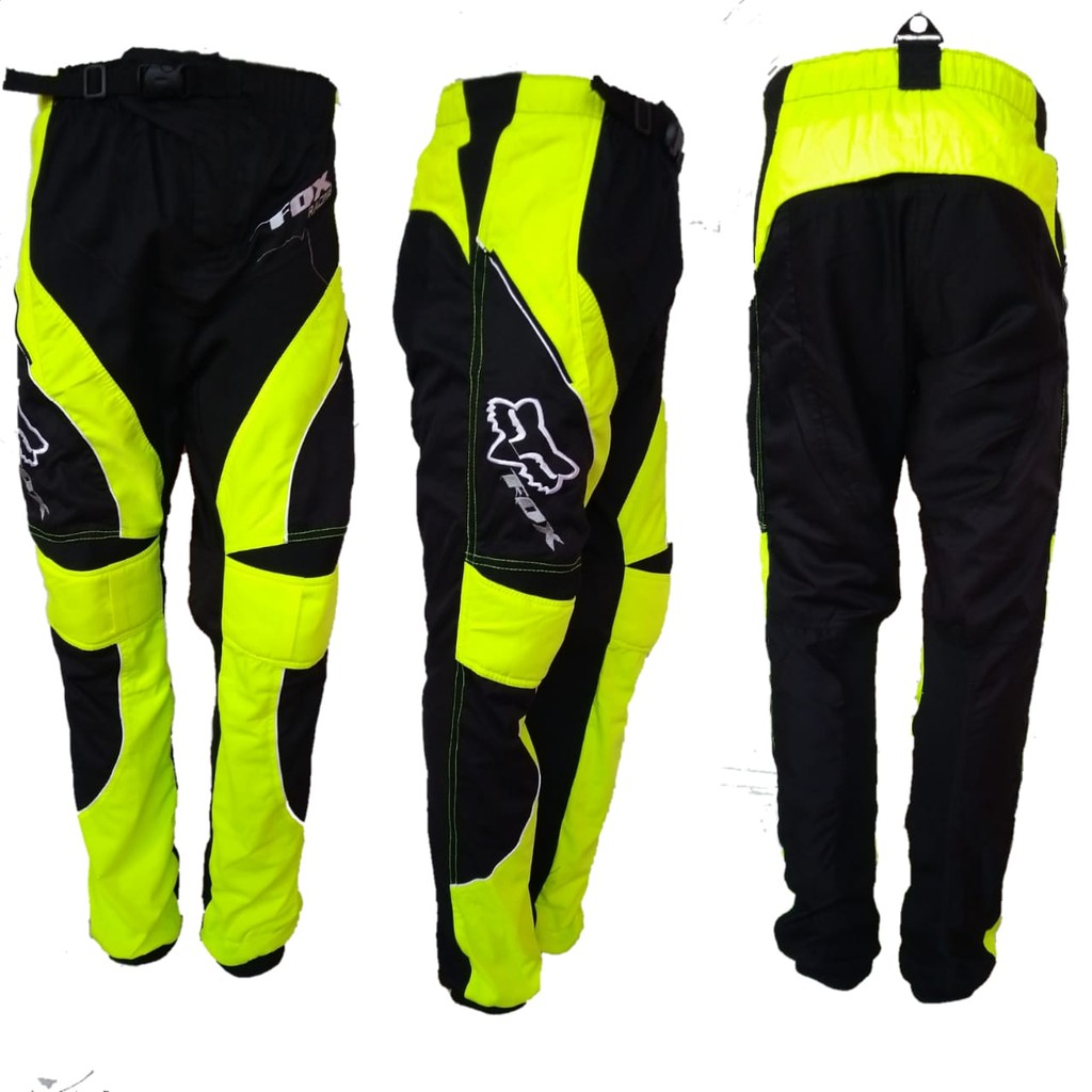 Celana Sepeda Motor Trail Adventure Fx Hijau Stabilo