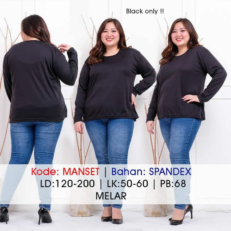 MANSET Dalaman Hijab Kaos Dalaman Ukuran Jumbo