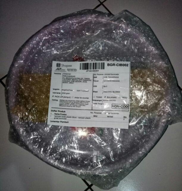 Nampan Bulat Plastik 30cm - Nampan Plastik Great Termurah