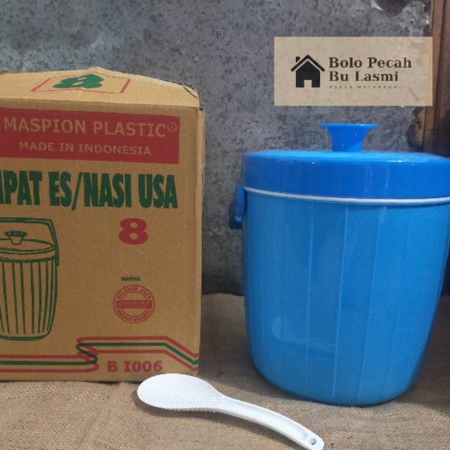 Termos Nasi 8 Liter 10 Liter Maspion Gratis Centong Nasi / Re Bucket / Termos Es Merek Maspion