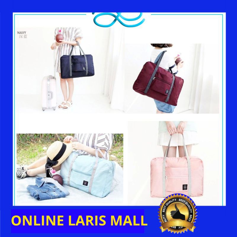 Tas Travel Besar Lipat HandCarry Anti Air Travel Fold Bag Waterproof Koper