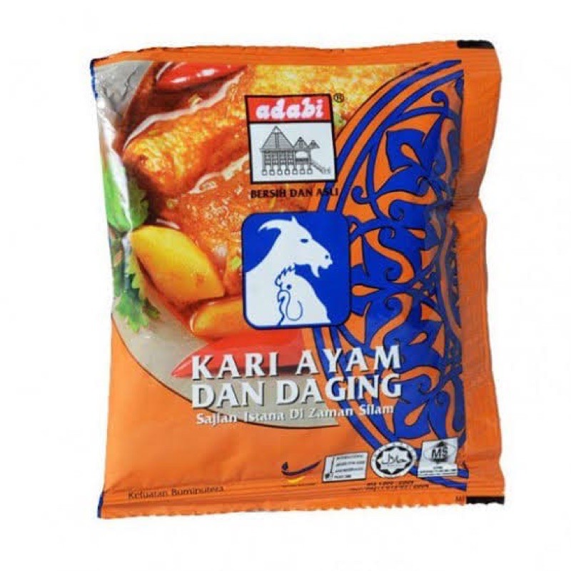 Bumbu Instan Kari daging ayam 24g/bumbu adabi/bumbudapur