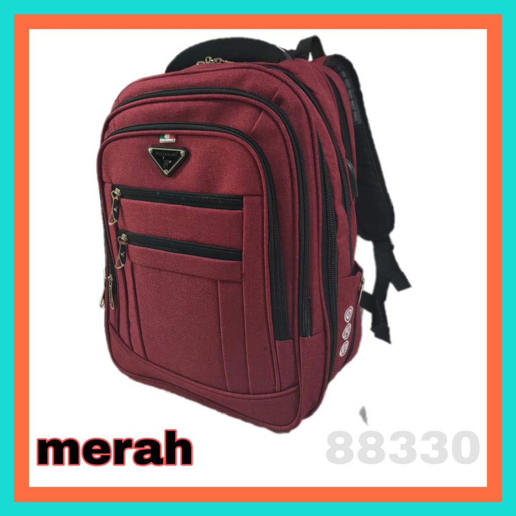 TAS RANSEL COWOK Tas Pria MODEL TERBARU POLO MILANO 88330 - AWET BANGET COCOK BUAT SEGALA JENIS AKTIFITAS