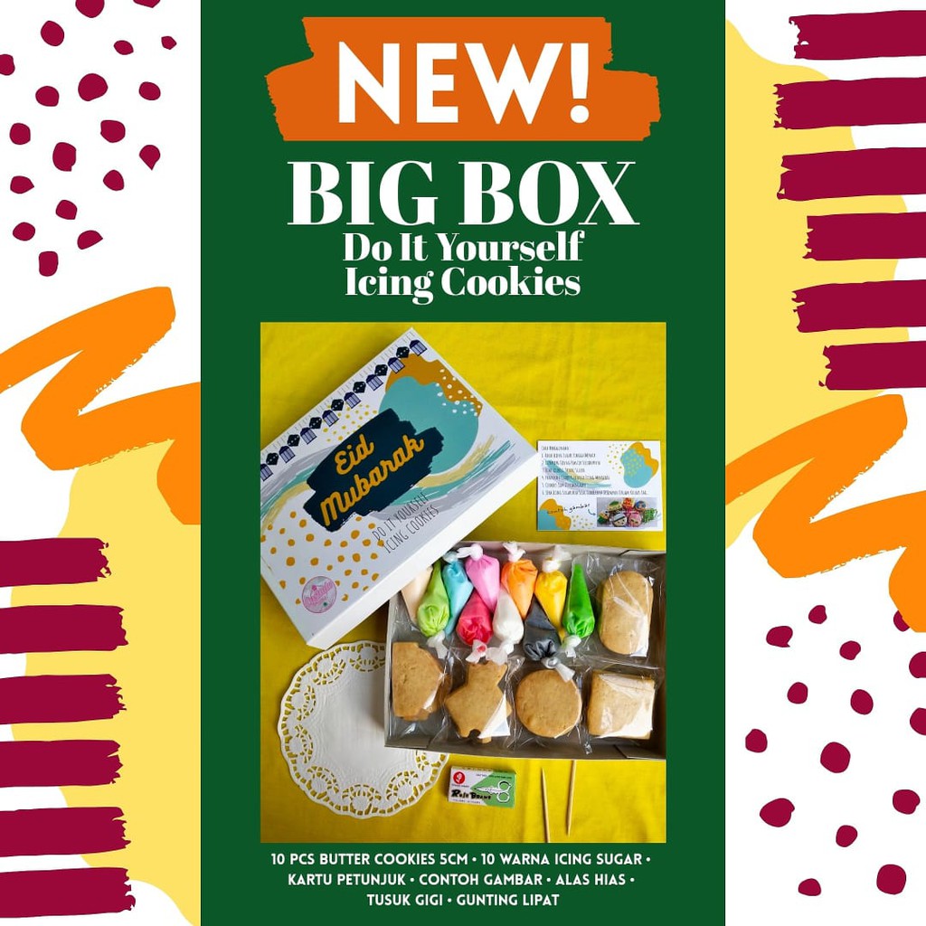 

DIY Do It Yourself Cookies BIG BOX Edisi Lebaran Idul Fitri | Kukis Hias Sendiri | Aktivitas Anak