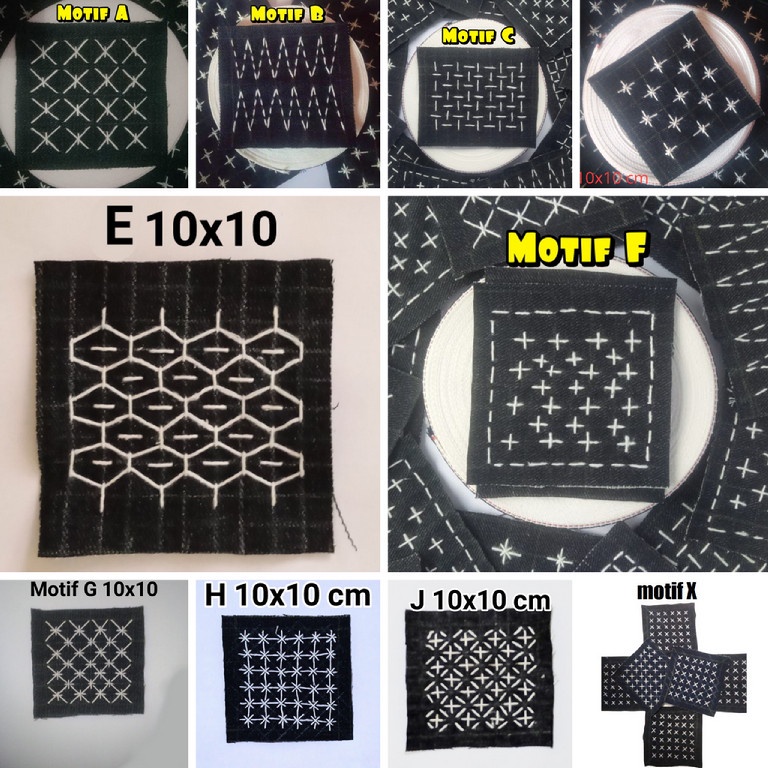 Patch sashiko denim khas jepang