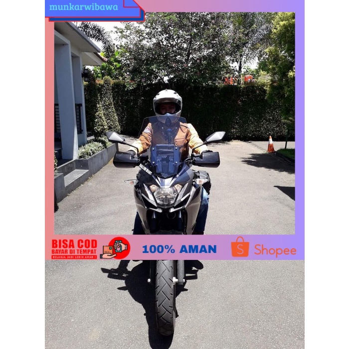(BISA COD) AKSESORIS WINDSHIELD VISOR MOTOR MODEL KAWASAKI VERSYS X 250 TOURER