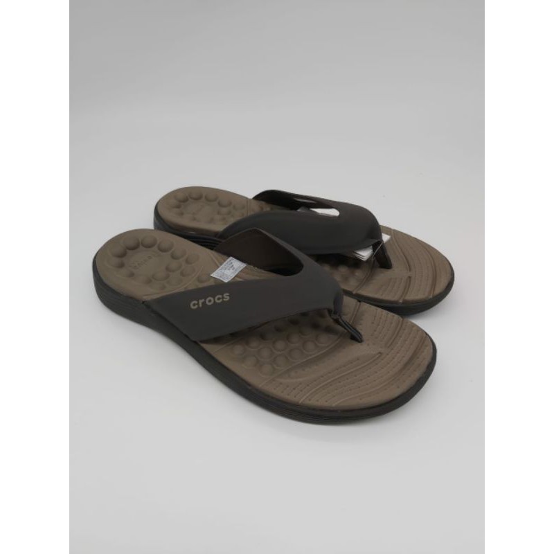 Crocs Sandal Crocs Crocs Reviva Flip Reviva Jepit Sandal Pria Sandal Karet Sepatu Sandal Karet