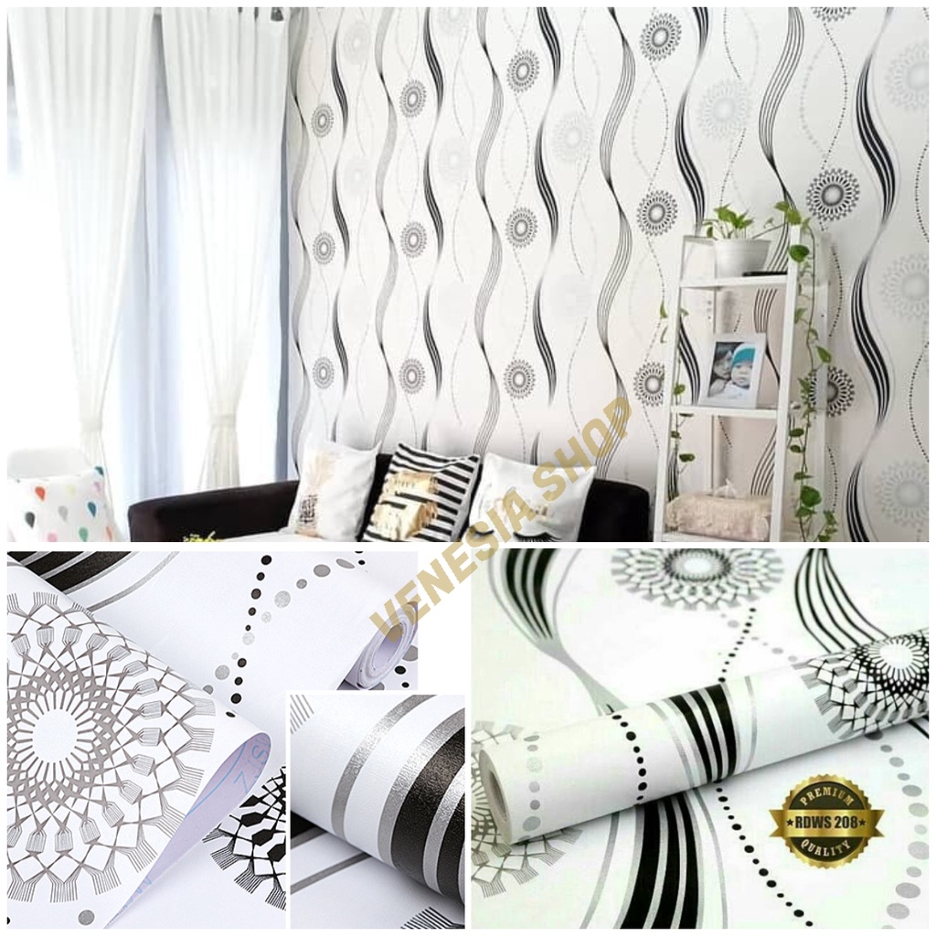 [COD] TERMURAH Wallpaper Sticker Dinding Walpaper Stiker Ruang Tamu / Dekorasi Dinding MOTIF ABSTRAK