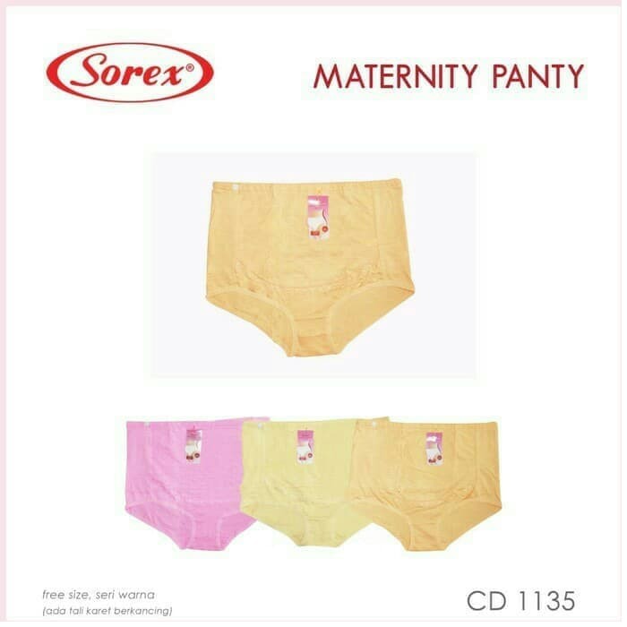 Sorex Cd Wanita Hamil Maxi Katun Maternity Panty CD 1135 Freesize Karet Kancing