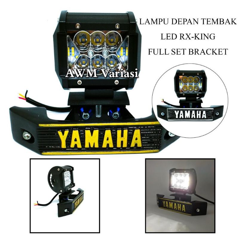lampu rx king set kumis kucing rxking set dudukan body besi