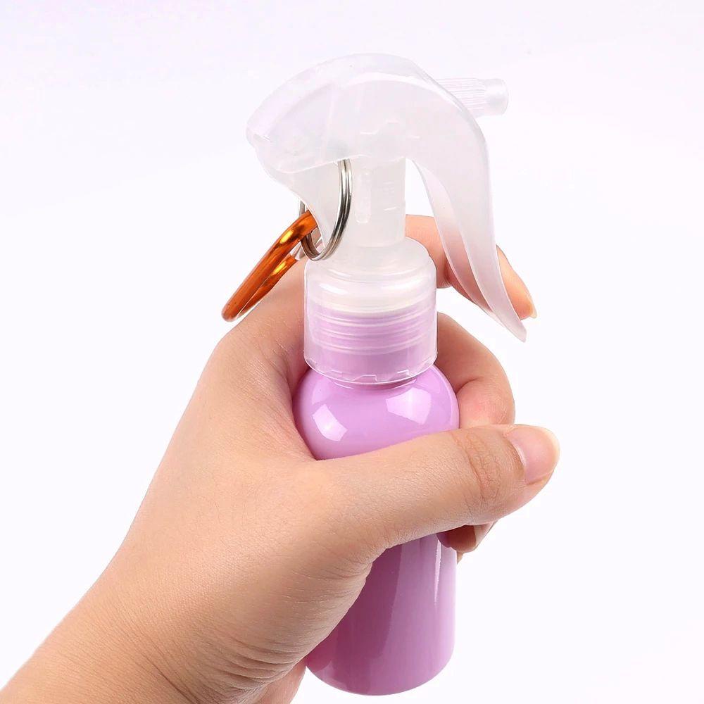 [Elegan] Botol Spray Dengan Keychian Wanita Portable Travel Hand Soap Hand Sanitizer Carabiner Hook Trigger Botol Semprot