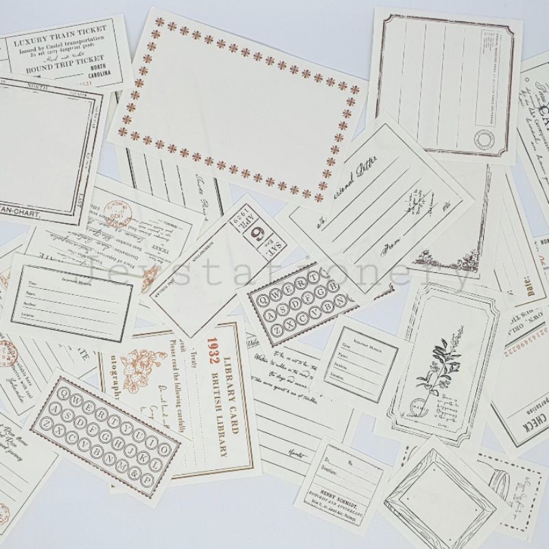 

Vintage memo/ticket ephemera for journaling sample